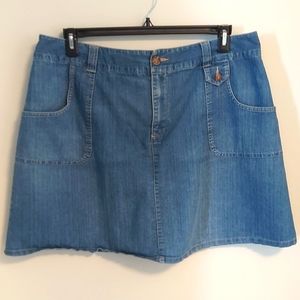 White Stag Denim Mini- " SKORT"